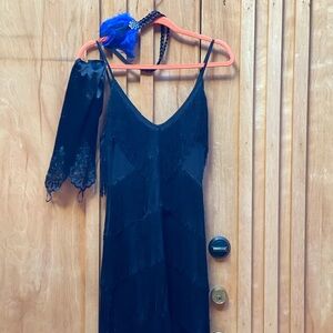 Black Flapper Costume Set
